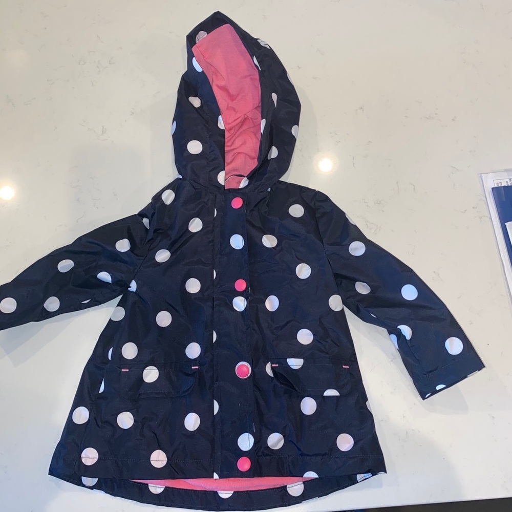 Joe Fresh Polka Dot Rain Jacket 12-18 Months